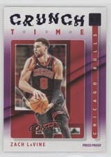 2021-22 Panini Donruss Crunch Time Press Proof Purple Zach LaVine #12 z5b