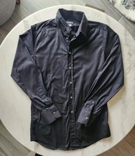 Dolce & Gabbana Gold Black Button-Down Dress Shirt Size 15 1/2 / 39 Medium