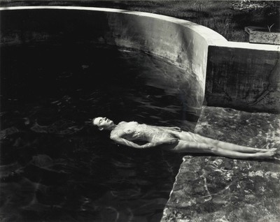 Edward Weston, Nude Floating, 1939, 8x10  Print.