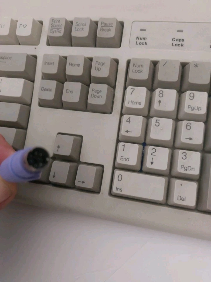 Dell QuietKey Keyboard RT7D5JTW DPN 463CD PS/2 Vintage Beige - Image 4 of 4