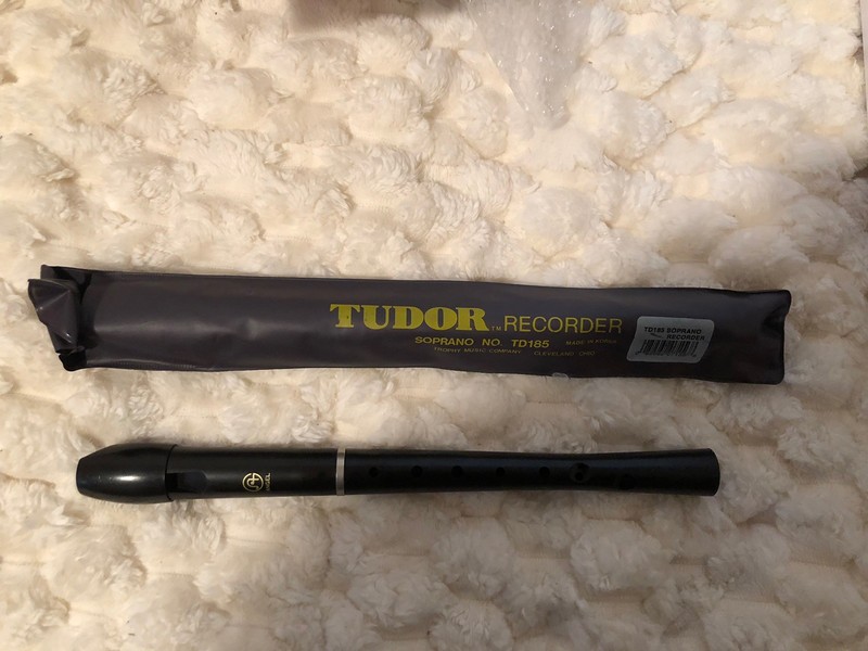 Tudor TD 185 Soprano Recorder Instrument Never Used With Case