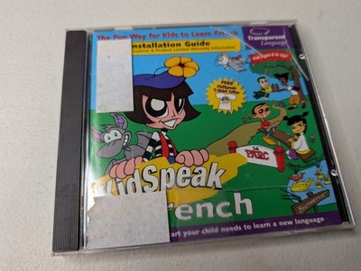 Kidspeak French Transparent Language PC Software Windows Mac CD ROM