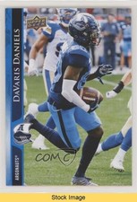 2021 Upper Deck CFL Blue Davaris Daniels #85 READ h3v