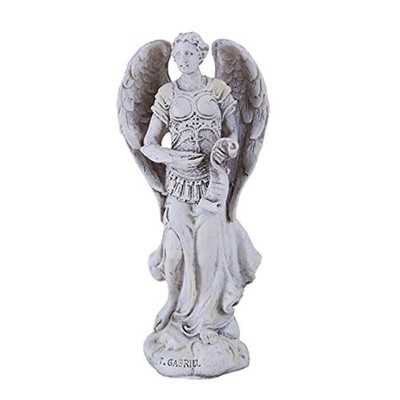 White Saint Gabriel Special Messenger of God Archangel Figurine 4.75'' Tall
