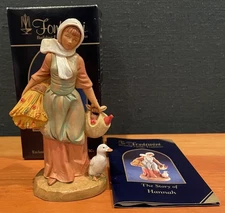 New Fontanini Roman Hannah Figure 5" Scale Nativity #52567 w/Box & Story Card