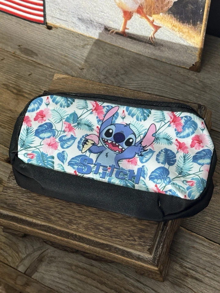 Stitch Back Pack Set 3 Pc Set School Bag Pencil Case Lunch Box Bag - Image 3 of 4