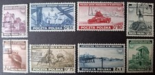 Poland Issue of Exiled Govt in London 1941 Full Set SG478-SG485 Fine Used
