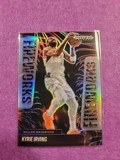 2024-25 Panini Prizm Black - Fireworks Kyrie Irving #11 Silver Prizm