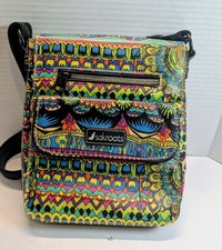 Sakroots artist circle crossbody sling bag purse multi color Nice 