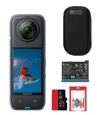 Insta360 X4 - Waterproof 360 Action Camera Guards 64GB Card More