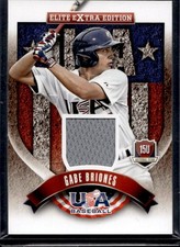 Gabe Briones  2015 Panini Elite Extra Edition #18 Team USA Baseball Jersey Relic