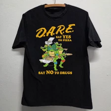 '93 D.A.R.E. TMNT BLACK VINTAGE T-SHIRT