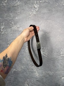 Vintage Versace Medusa Logo Leather Belt