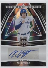 2022 Panini Elite Extra Edition Hidden Gems Black Nick Vogt #HG-NV Auto d4v
