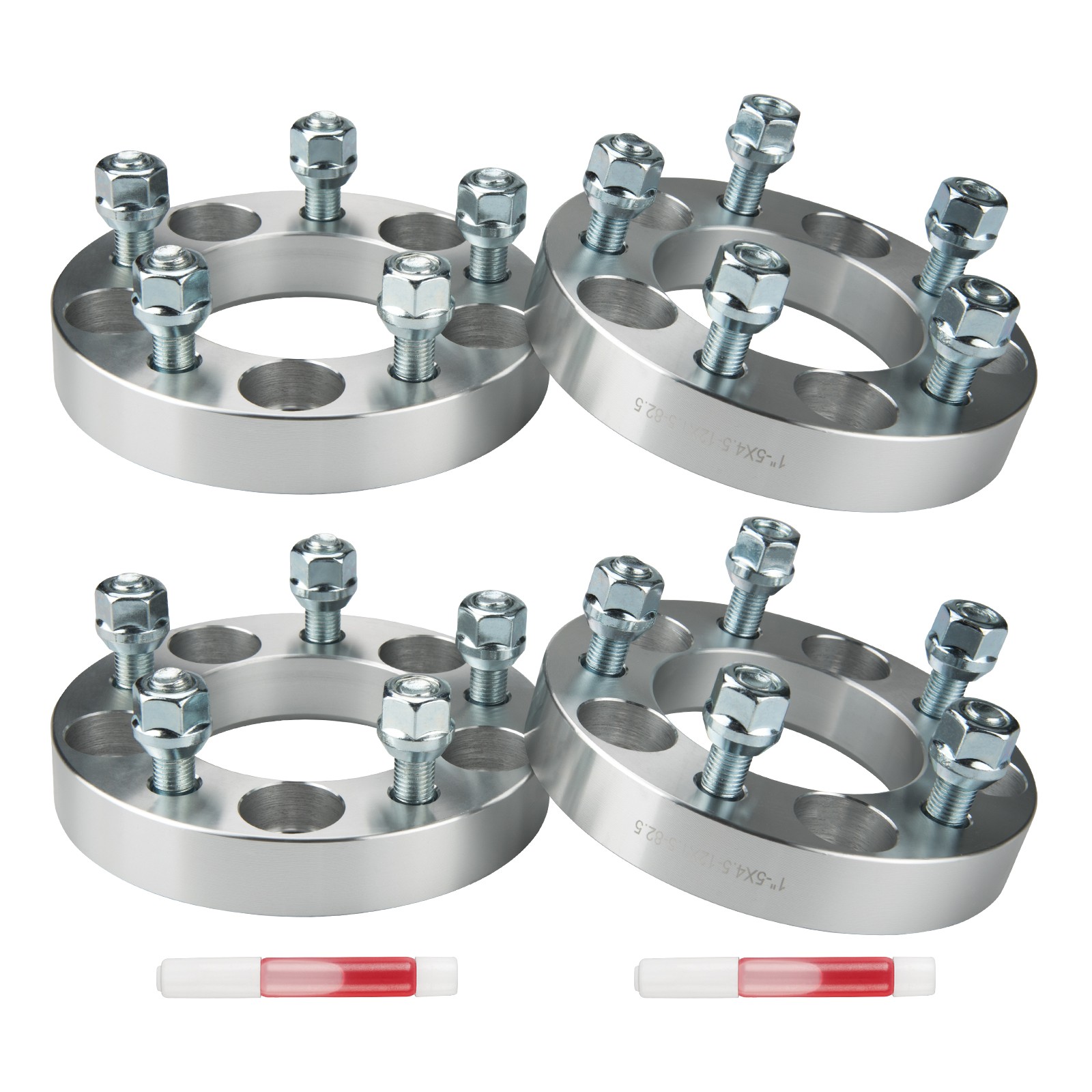 4) 1" 5x4.5 Wheel Spacers 12x1.5 For Honda Civic For Toyota Tacoma Acura NSX