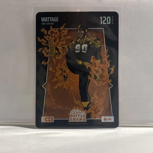 TJ Watt Wattage Bo Jackson Battle Arena - Fire Battlefoil #BF-141