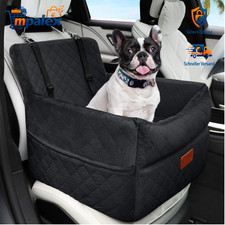 Hundeautositz mit Aufbewahrungstaschen und Sicherheitsgurten für kleine bis