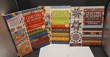 Quilter's Academy: A Skill-Building Course in Quiltmaking Volumes 1,2,4 PB Books