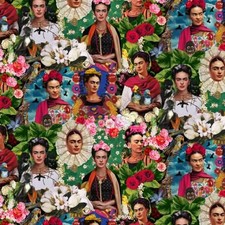 Frida Kahlo- Women Artist Fabric by Timeless Treasures- ART-CD1580-Portraits