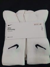 Nike Everyday Dri-Fit Cotton Cushioned Crew Socks 6 Pairs Adult Unisex