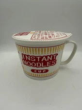 Instant Noodles Ramen Bowl Cup Mug w/ Lid