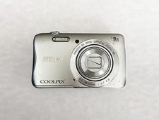 Nikon COOLPIX S3700 Silver 20.1MP wi-fi w/ Battery Tested  Working  cb0008