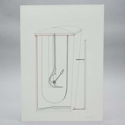 Nils Haglund orig. Bleistiftzeichnung auf festem Papier um 1979 #021 P.ABI