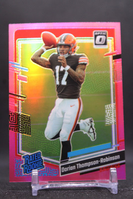 Dorian Thompson-Robinson #225 2023 Donruss Optic Pink Cleveland Browns RC