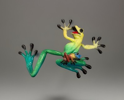 Kitty's Critters Lucy & Lil' Ricky 2002 Resin Wall Mounted Frog - Excellent
