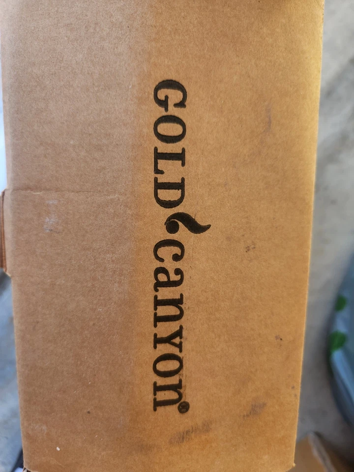 JUEGO DE 2 FLAUTAS LUCES DE TÉ COLGANTES CAÑÓN DORADO NUEVAS EN CAJA Foto 2 de 4