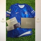 2024-25 Chelsea FC Signed Match Worn Home Shirt #4 TOSIN XL COA MWS 1i