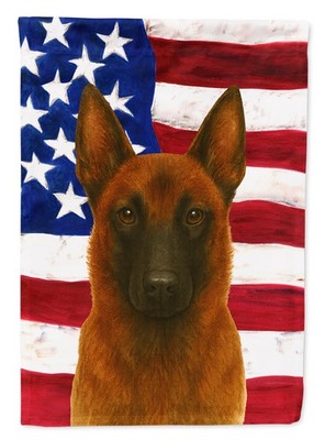 Belgian Malinois Mahogany American Flag