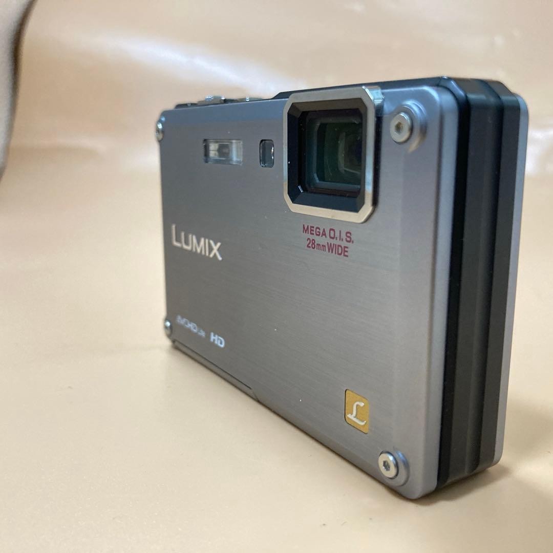 Panasonic LUMIX DMC-FT1 Silver 12MP Waterproof Compact Camera From