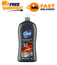 Dial Men 3in1 Body, Hair and Face Wash, Ultimate Clean, 32 fl oz 0.34 per gallon