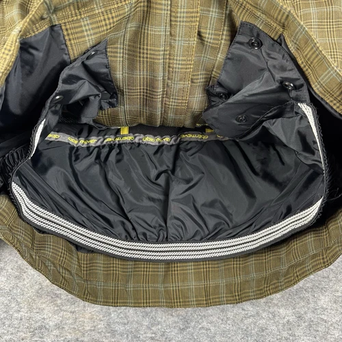 Obermeyer Ski Teton Jacket Plaid Green Nature Valley Logo Waterproof Mens XS image 10