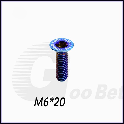 M6 x 12/15/20/25/30mm Titanium Bolt Torx Countersunk Screws TX30 Grade 5 Ti6Al4V - Picture 16 of 45