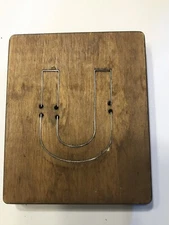 Letter U  Accu-Cut Accucut Ellison Educational Wooden Dies  5x6 Arts & Crafts