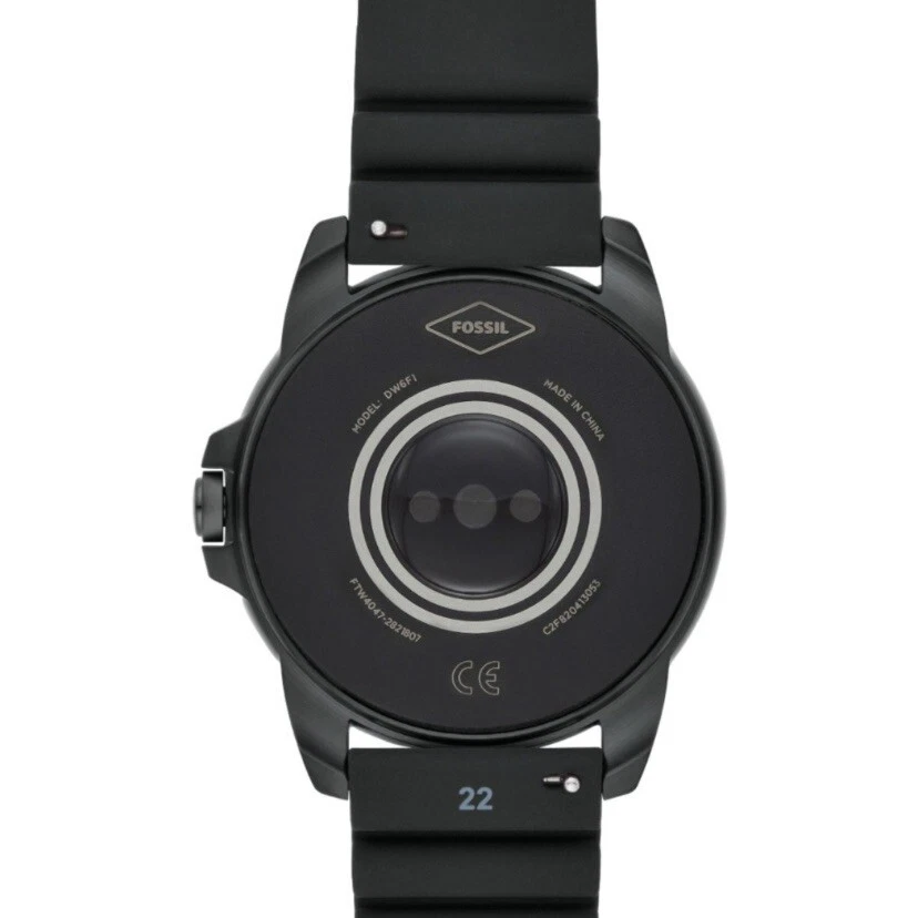 GENUINE Fossil Gen 5E 44mm Black Case Silicone Band Smartwatch FTW4047V SEALED  - Image 4 of 4