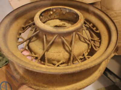 Antique Ford Spoke Wheel Approximately 17 1/2 Inches OD X 5 1/4 Inches ...