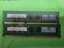 Server RAM LOT OF 2 -2GB DDR3 PC3-10600 ECC Hynix HMT125U7AFP8C-H9 HP 500209-061