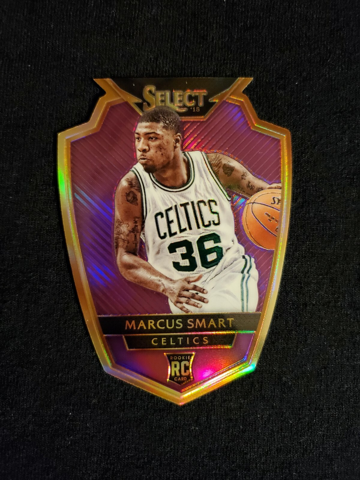 2014-15 Panini Select Premier Purple Diecut Marcus Smart Rookie Card /99 RC#12