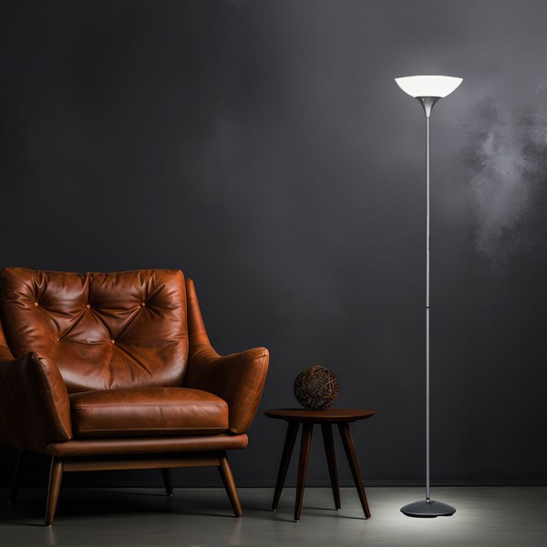 Steh Lampe Stand Decken Fluter Schlaf Zimmer Beleuchtung Leuchte Titan Farbig-image