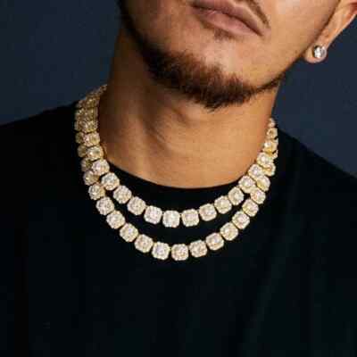 Hip Hop Iced Simulated Diamond 8.5'' Bracelet 18'' 20'' 24'' Tennis Chain Necklace