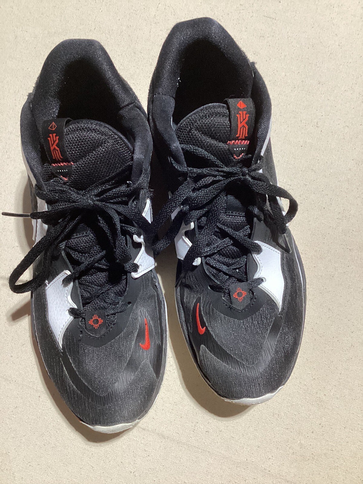 Nike Kylie Low 5 Basketball Mens Shoe Black White Red… Gem