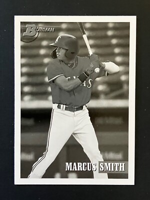 2021 Bowman Heritage Black & White SP Marcus Smith Texas Rangers