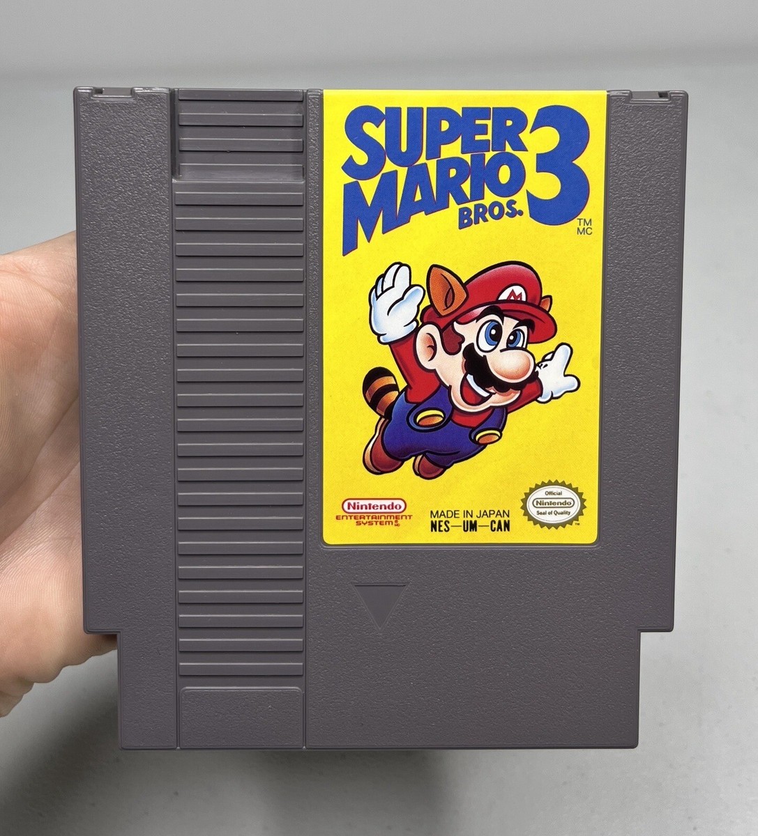 NES Super Mario Bros. 3 Mattel Canadian Variant Sticker Seal Box +