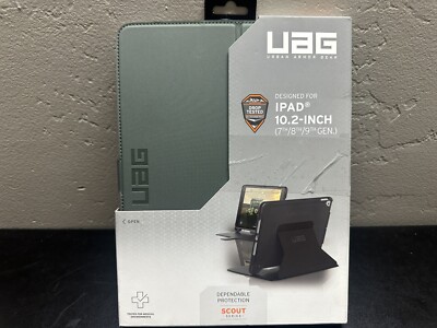 UAG iPad 10.2 Case 9th Gen 2021 8th Gen Scout Black/Olive Rugged Open Box Only