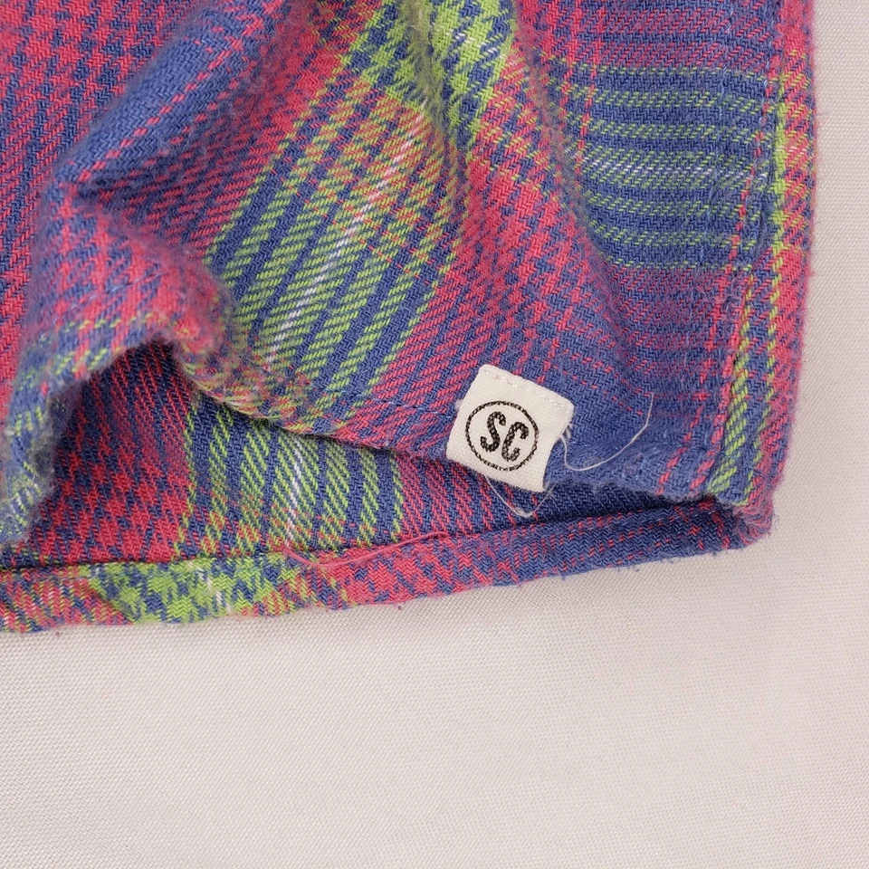 Sovereign Code Men's Arin Button Down Shirt, Blue/Green/Pink, Size Small - Image 4 of 4