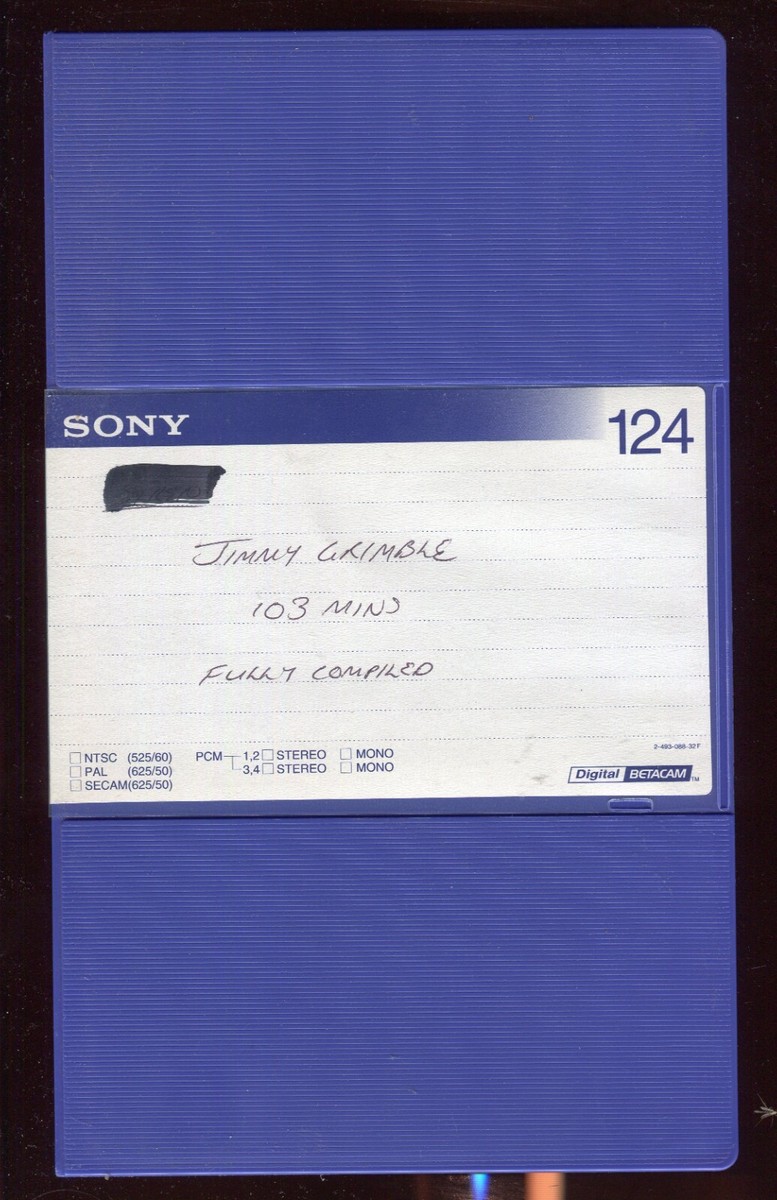 Jimmy Grimble Digital Betacam Master Tape