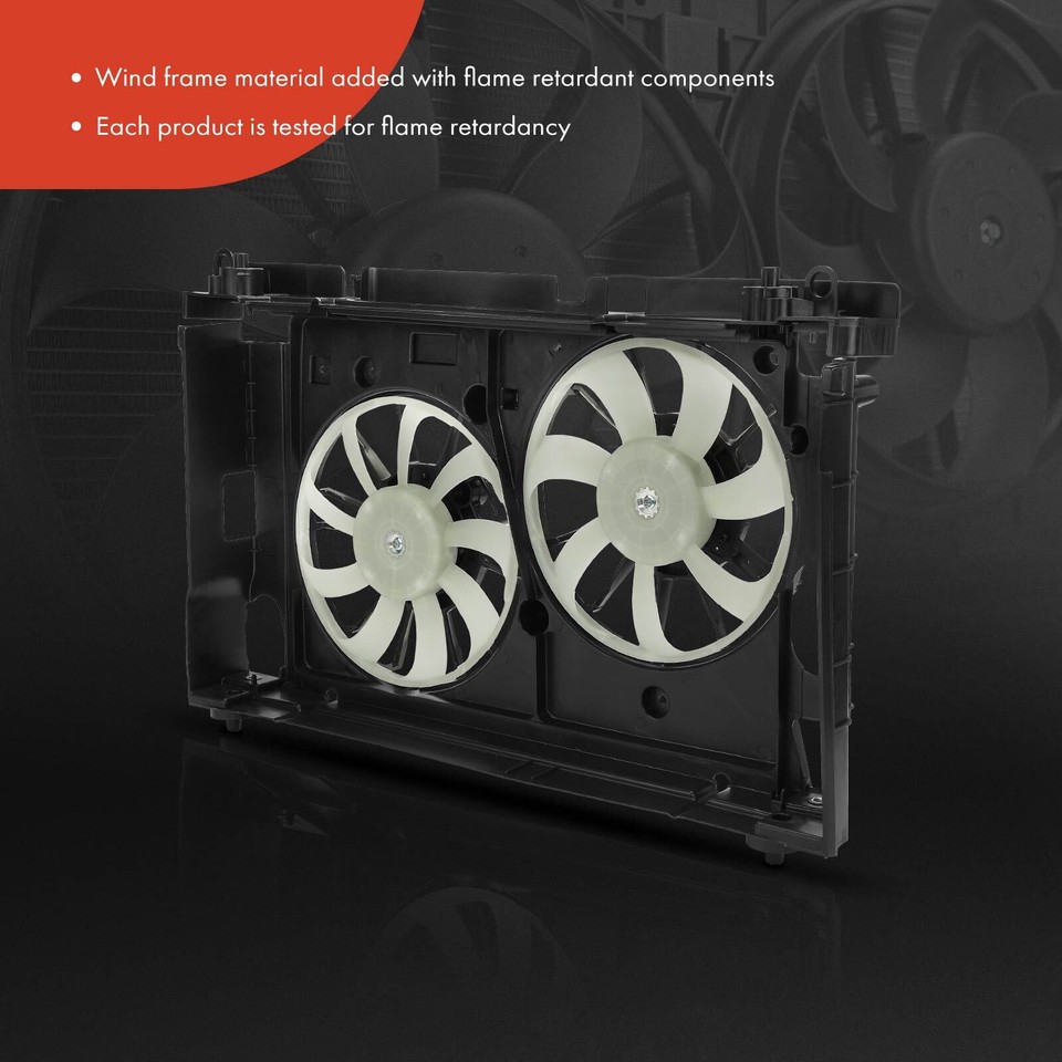 Dual Radiator Cooling Fan Assembly for Toyota Prius 2010-2015 Lexus ...